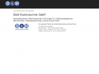 b-m-elektrotechnik.de Webseite Vorschau