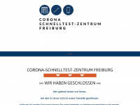 coronatest-freiburg.de Webseite Vorschau