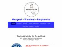 worscht.ch Webseite Vorschau