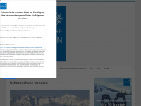 schneeschuhe-wandern.com Webseite Vorschau