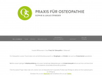 osteopathie-strieder.de Webseite Vorschau