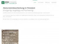boehm-steinwerk.com Webseite Vorschau
