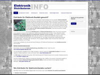 elektronik-distributoren.info Webseite Vorschau