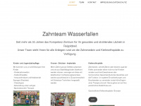 zahnteamwasserfallen.ch Webseite Vorschau