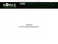 korke.de Webseite Vorschau