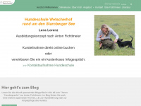 hundeschule-wetscherhof.de Webseite Vorschau
