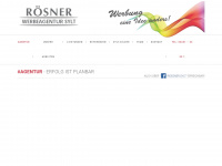 roesner-sylt-werbung.de Webseite Vorschau