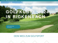 golfkurse-rickenbach.de Webseite Vorschau