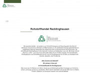 rohstoffhandel-recklinghausen.de Webseite Vorschau
