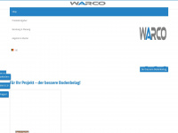 warco.be Webseite Vorschau