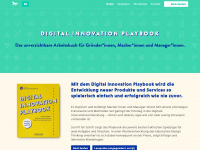 digital-innovation-playbook.de Webseite Vorschau