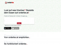 orderbe.at Webseite Vorschau