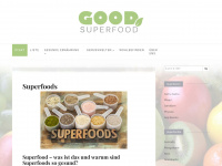 goodsuperfood.net Webseite Vorschau