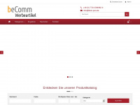 becomm-werbeartikel.de Webseite Vorschau