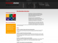 dividendenchecker.at Webseite Vorschau