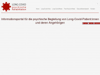 long-covid.at Webseite Vorschau