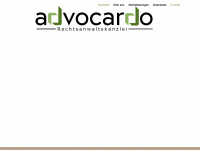 advocardo.de Webseite Vorschau