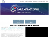 worldmicrobeforum.org Webseite Vorschau