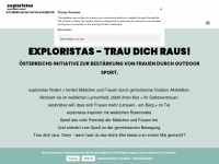 exploristas.at Webseite Vorschau
