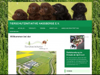 tierheim-hassberge.de Webseite Vorschau