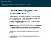 blindenleitsysteme.com Webseite Vorschau