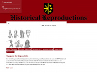 historicalreproductions-blog.de Webseite Vorschau