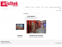 artothek.info Webseite Vorschau