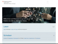 wissensmanagement.gv.at Webseite Vorschau