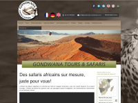 gondwanatoursandsafaris.fr Webseite Vorschau