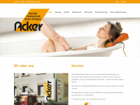 acker-shk.de Webseite Vorschau