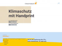 climate-handprint.de Webseite Vorschau