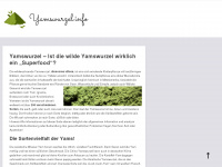 yamswurzel.info Webseite Vorschau