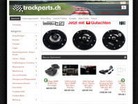 trackparts.ch Webseite Vorschau