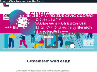 civic-innovation.de Webseite Vorschau
