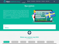 nya-casinon.org Webseite Vorschau