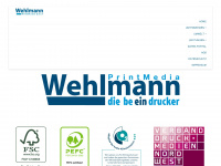 wehlmann-printmedia.com Webseite Vorschau