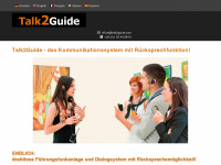 talk2guide.com Webseite Vorschau