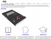 universalvoice.eu Webseite Vorschau