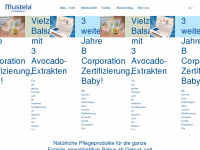 mustela.com Webseite Vorschau