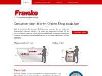 franke-container.de Webseite Vorschau