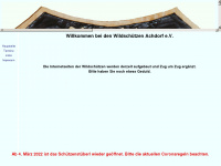 wildschützen-achdorf.de Webseite Vorschau