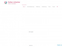 estherloertscher.ch Webseite Vorschau