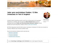 e-bike-umbausatz-test.de Webseite Vorschau