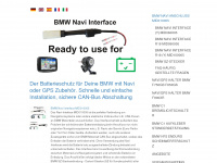bmw-navi-anschluss.de Webseite Vorschau
