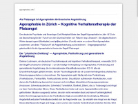 agoraphobie.info Webseite Vorschau