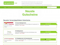 apo-gutschein.net Webseite Vorschau