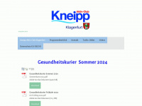 kneippaktivclub.at Webseite Vorschau