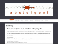 absteigen.ch Webseite Vorschau