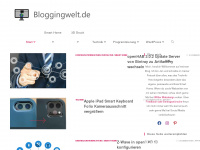 bloggingwelt.de Webseite Vorschau