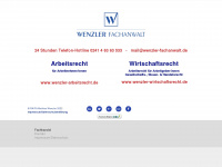 wenzler-fachanwalt.de Webseite Vorschau